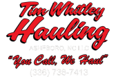 Tim Whitley Hauling